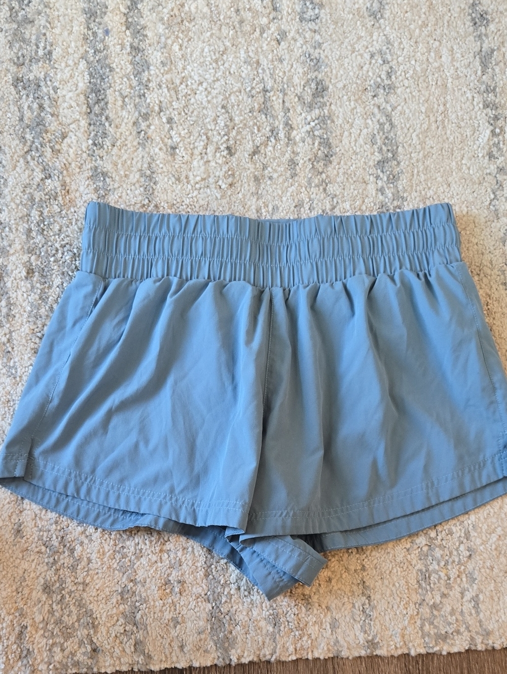 Varley Light Blue Athletic Shorts